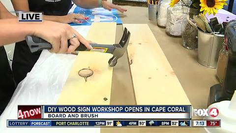 New DIY wooden sign workshop opens in Cape Coral - 7am live report