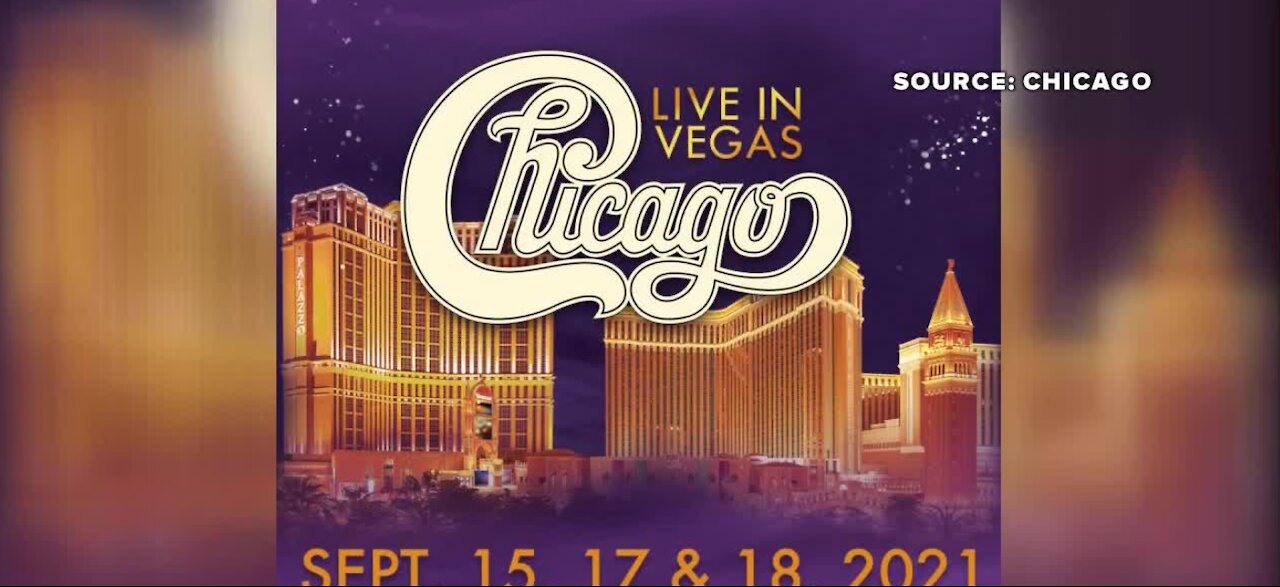 Rock band Chicago returns to Vegas