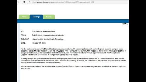 Mental Health Evaluations at the West Shore School District should be OPT IN and not opt out.