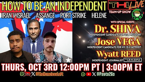 Independents w Dr. SHIVA, JOSE VEGA Intervenes, Assange Speaks w SASHA KNEZEV, WYATT REED - Grayzone