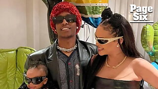 A$AP Rocky thinks he and Rihanna's son RZA inherited her 'big forehead'