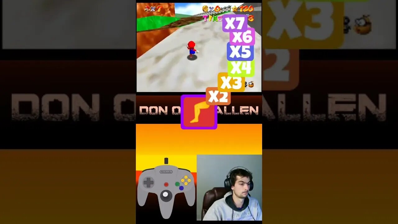 AMAZING 🤯 TRICK TO WIN RACE SUPER MARIO 64 😎 SPEEDRUN#shorts #mario #nintendo #speedrun