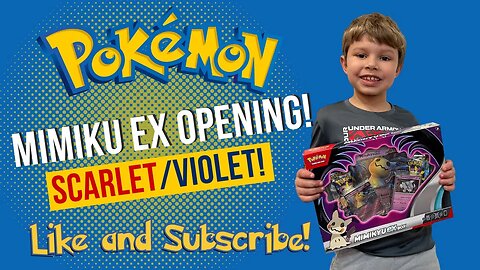 @RealPokeMONSTER Opens a Day 1 Pokemon Mimiku EX Box. First look at Scarlet/Violet #pokemon