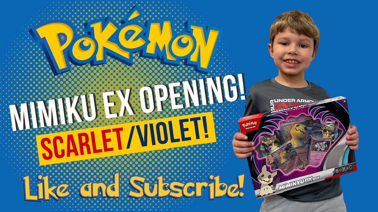 @RealPokeMONSTER Opens a Day 1 Pokemon Mimiku EX Box. First look at Scarlet/Violet #pokemon