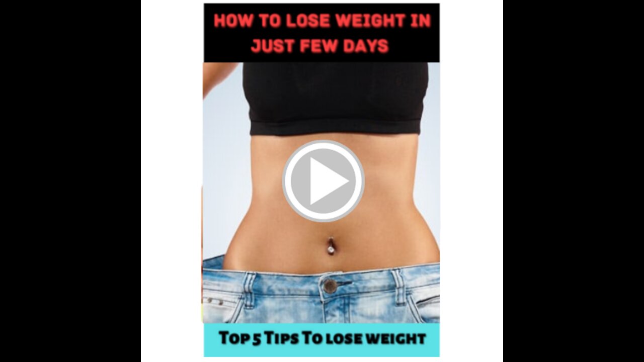 How to Lose weight || Top 5 tips to lose extra weight || Link in Discription