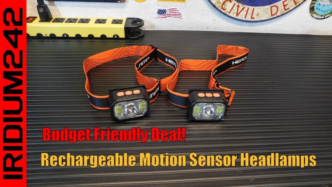 Budget Friendly Deal: Rechargeable Motion Sensor Headlamps