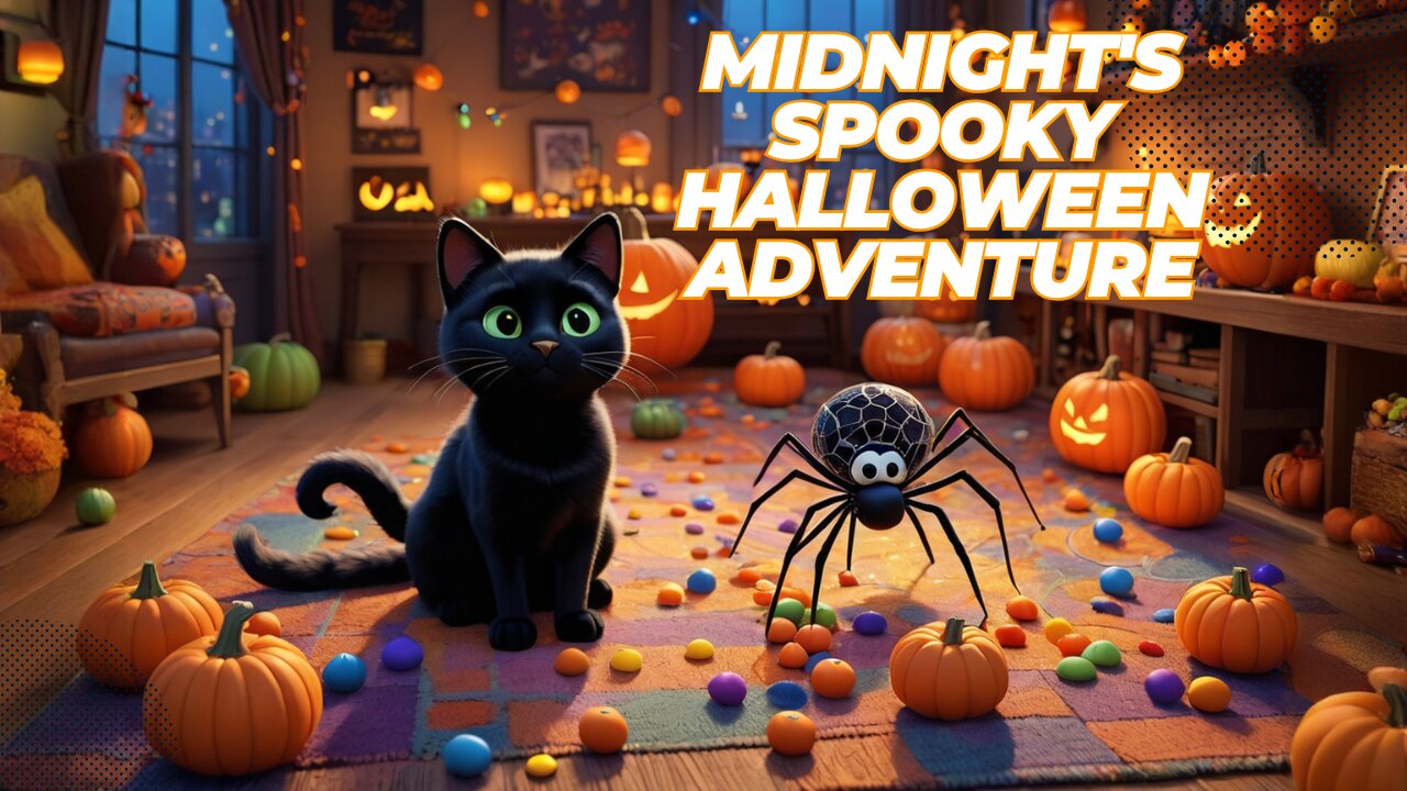 Midnight's Spooky Halloween Adventure | Bedtime Stories | Kids Story | Fairy Tales 🎃