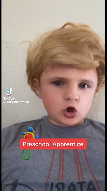 Baby Trump learns all about trains