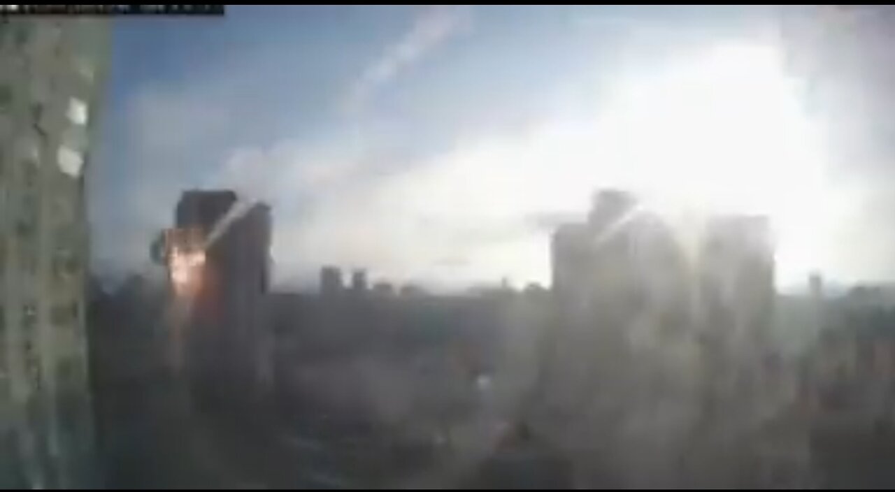 Russian Missile Hits A Ukrainian Residential Building