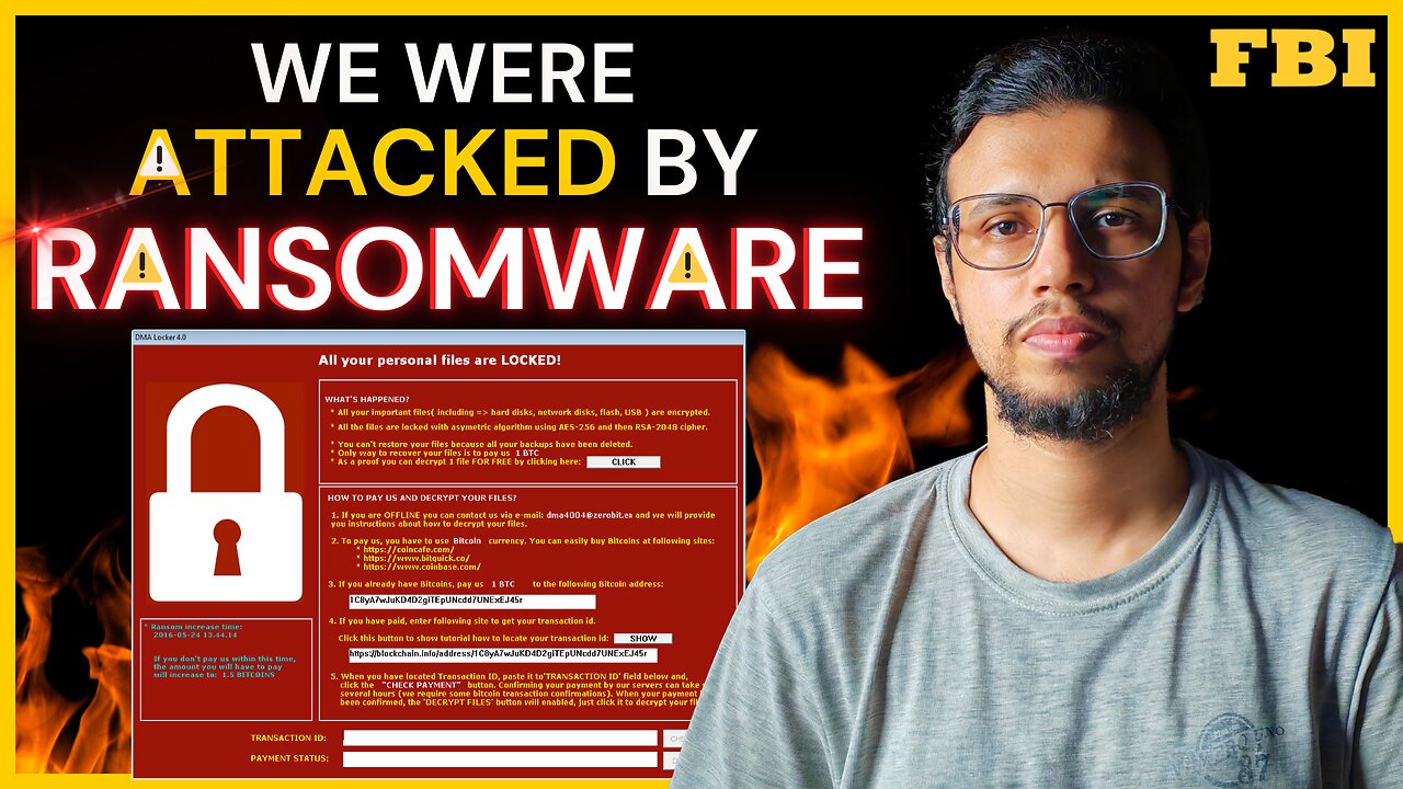 ⚠️I was attacked by a Ransomware! FBI was involved.