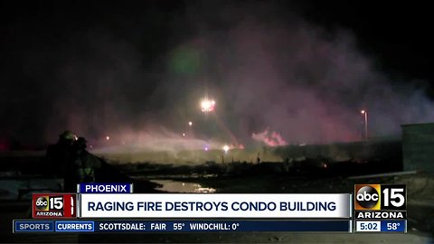 Condo complex under construction destroyed in fire