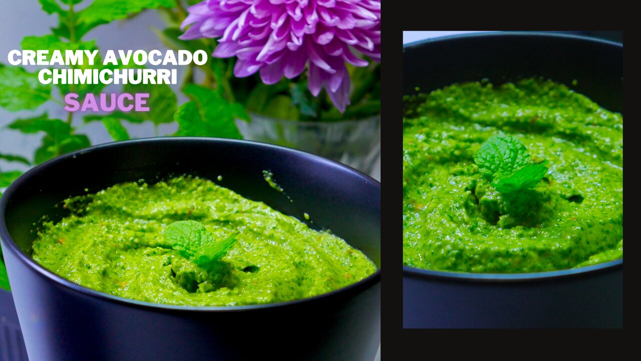 Creamy Avocado Chimichurri Sauce Recipe | کریمی ایوکاڈو چمچوری