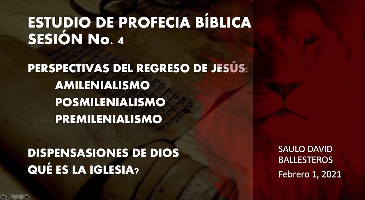 CURSO DE PROFECIA BIBLICA. SESION No. 4