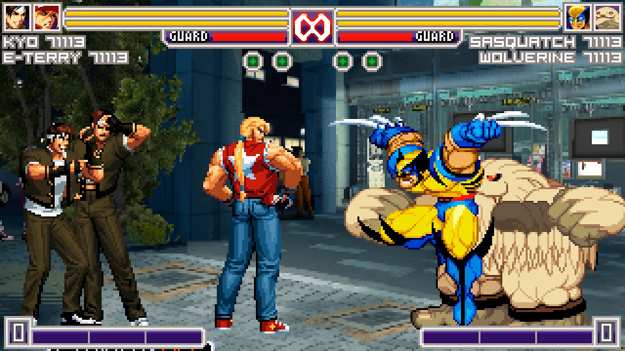 MUGEN - Sander71113's Chars - E-Terry & Kyo vs. Wolverine & Sasquatch - Download