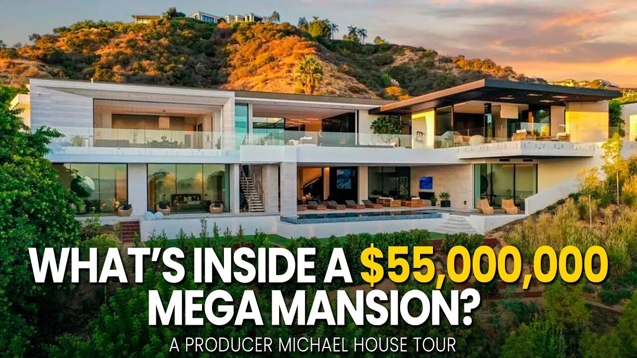 TOUR A $55,000,000 MEGA MANSION WITH ME!