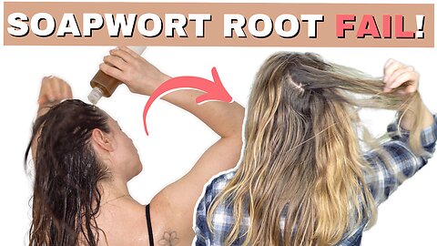 Soapwort Root Hair Wash Experiment Gone Wrong! 😬 Greasy & Dry Hair Struggle