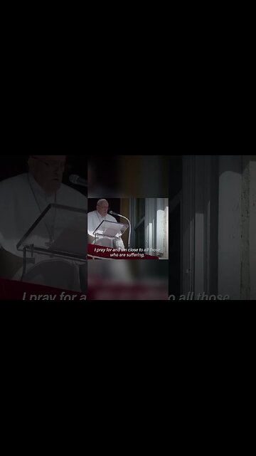 The Pope is calling for peace