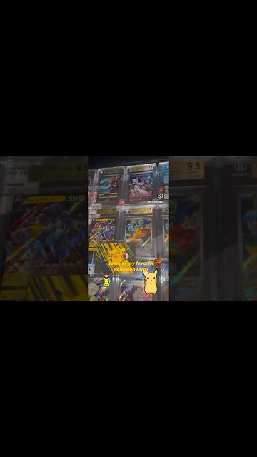 Some of my favorite Pokémon cards 🤩👍✨ #tradingcards #tcg #pokemon #pokémon #pikachu #shorts