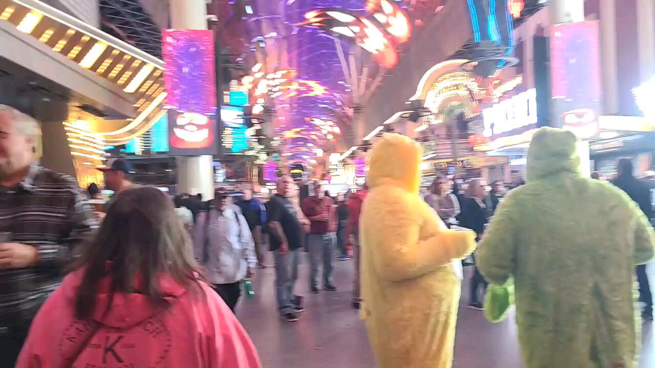 Did you see the Halloween costumes on Fremont Street Las Vegas? Check this out! #follow #lasvegas