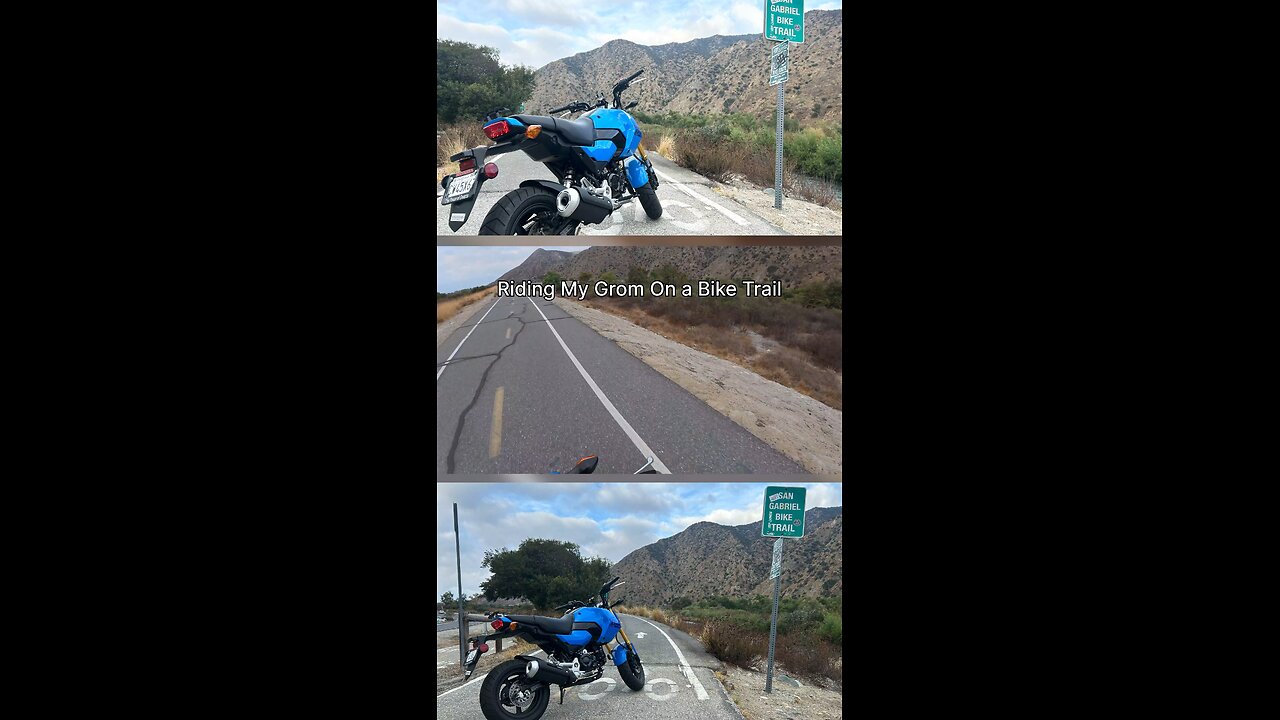 Riding My Honda Grom Through A Bike Trail