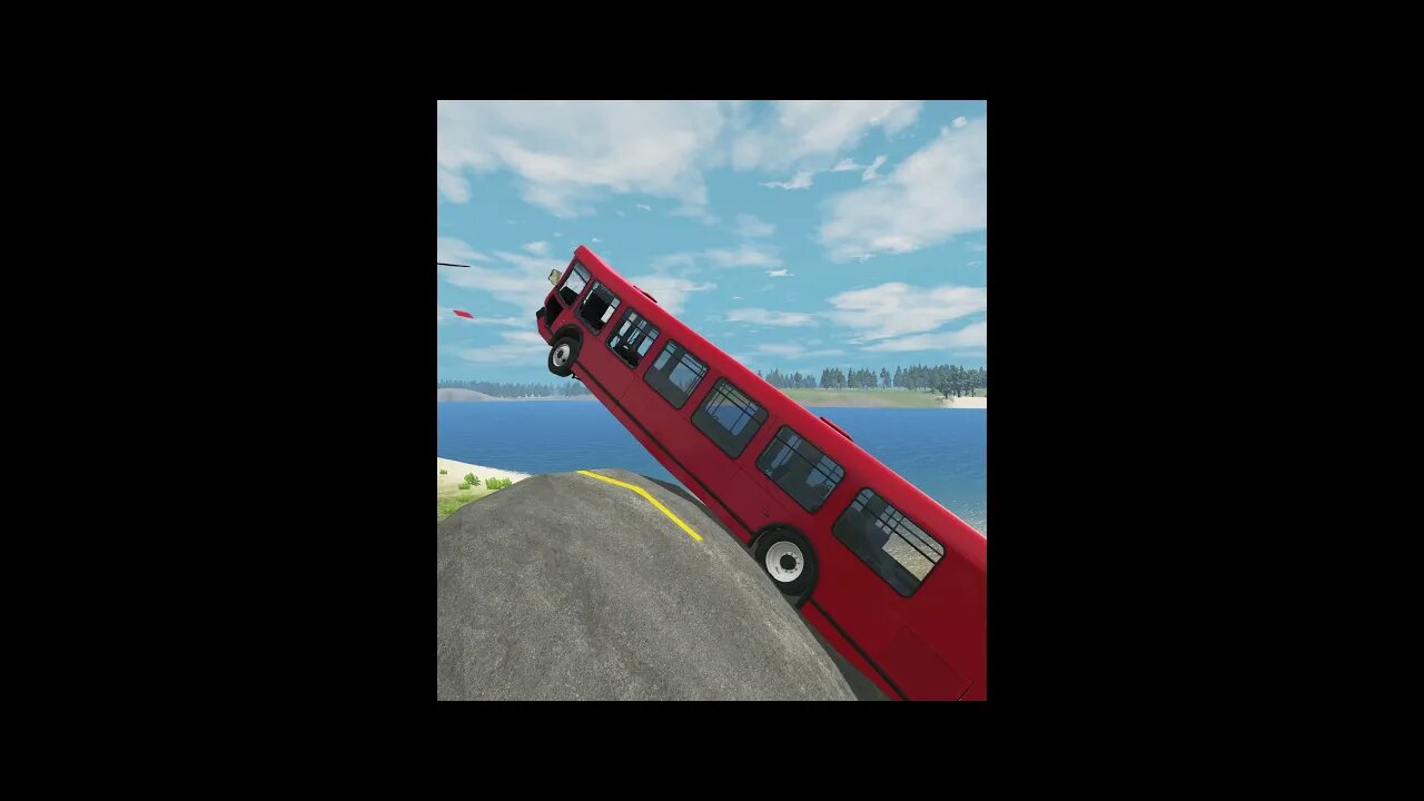 |MiniBeamNG/ Cars(Buses) vs Giant Bulge #01 BeamNG.Drive #Shorts