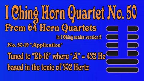 Richard #Burdick's #Horn #Quartet No. 50, Op. 308 No.50 - tuned to 302 Hz.