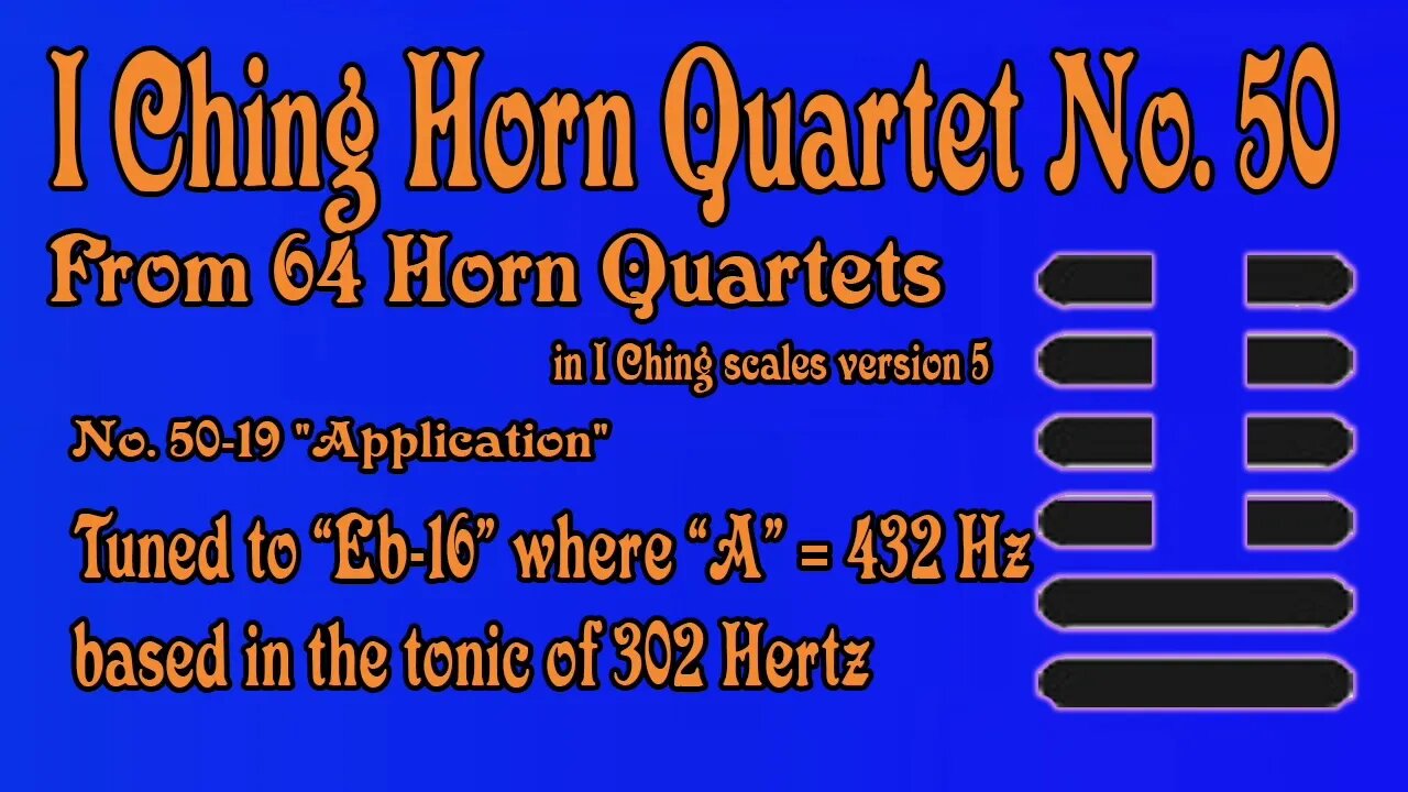 Richard #Burdick's #Horn #Quartet No. 50, Op. 308 No.50 - tuned to 302 Hz.