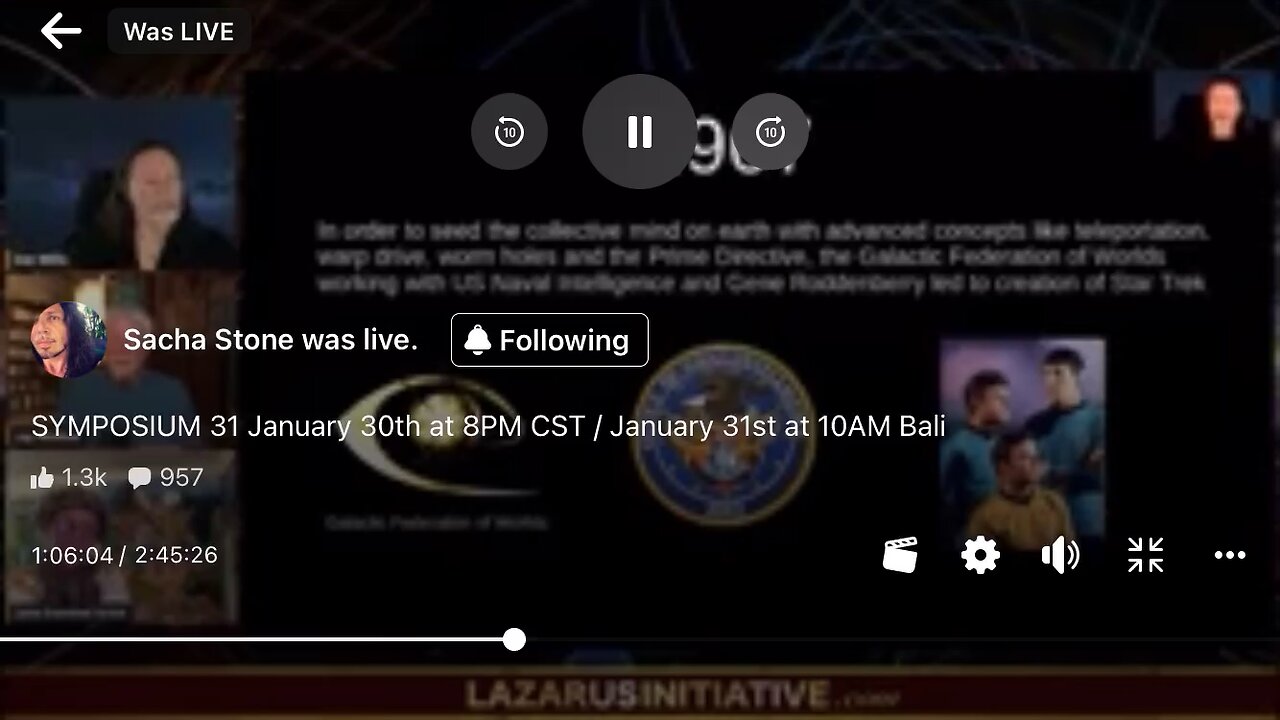 Sacha Stone 03/02/2024 Star Trek , Galactic Federation part 2