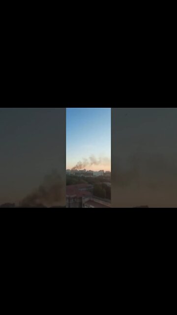 Russia Ukraine War: The moment a Russian missile hits a building in Odessa 💥 #shorts