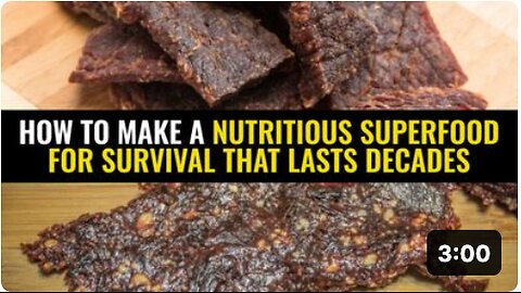 How to make a nutritious superfood for survival that lasts decades