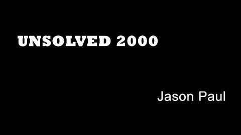 Unsolved 2000 - Jason Paul - Southall Murders - Street Stabbings - Unsolved London Murders - Books