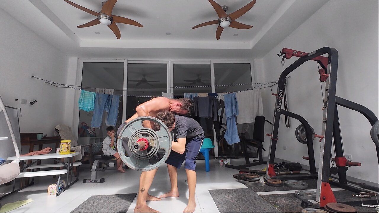 Father & Son Workout in Nicaragua - Cut Day 125 - Back & Biceps with 1 Set to Failure