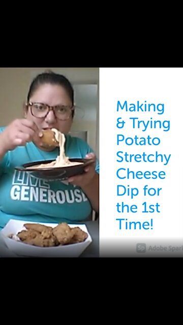 Making and Trying Potato Stretchy Cheese Dip for the First Time