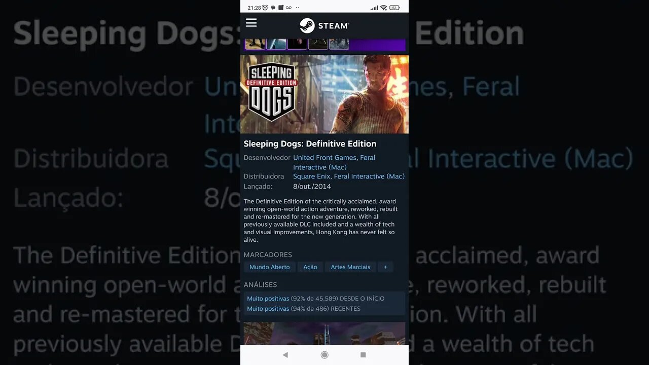 CORRAM! Sleeping Dogs Definitive Edition, em promoção na Steam e na GOG