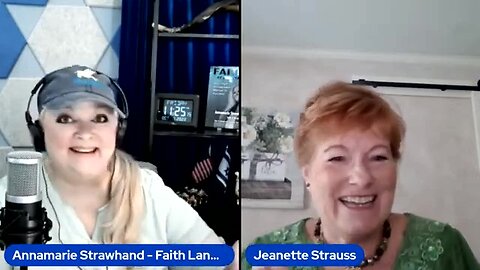 INTERVIEW - AUTHOR JEANETTE STRAUSS - REDEEM THE GATES! Faith Lane Live w Annamarie [REPLAY]