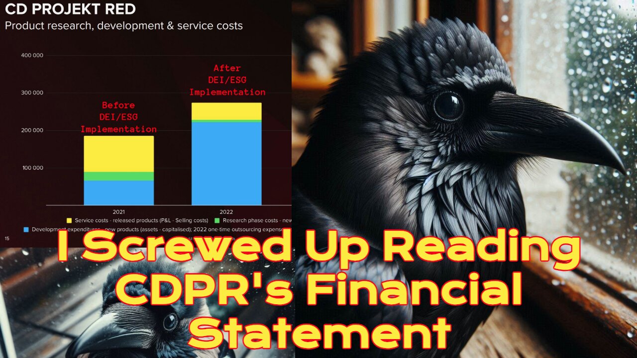 Correction: I Screwed Up Reading CDPR's Financial Statement