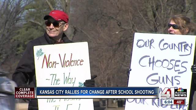 People in KC ask for change in wake of Florida shooting