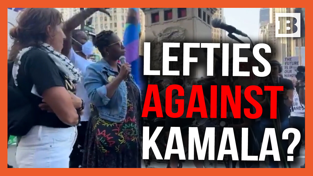 Lefties Protesting DNC! "Why Should We Vote" for Kamala?!