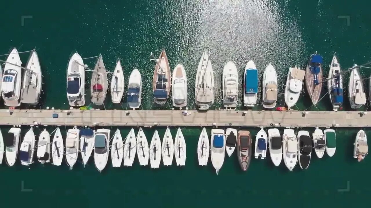 Docked Yachts And Boats