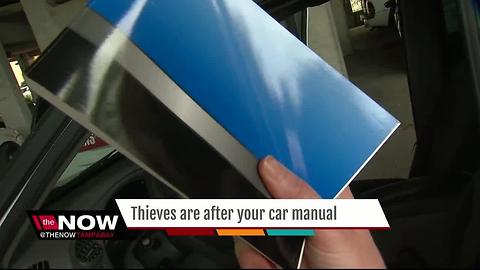 Thieves steal car manual