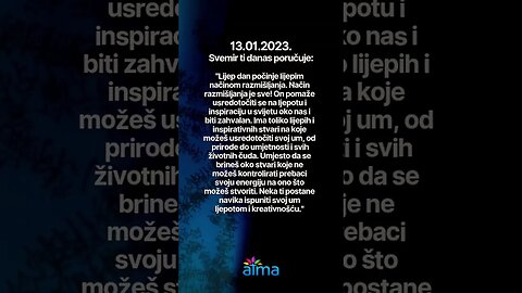 Poruka Svemira 13.01.2023. 💙
