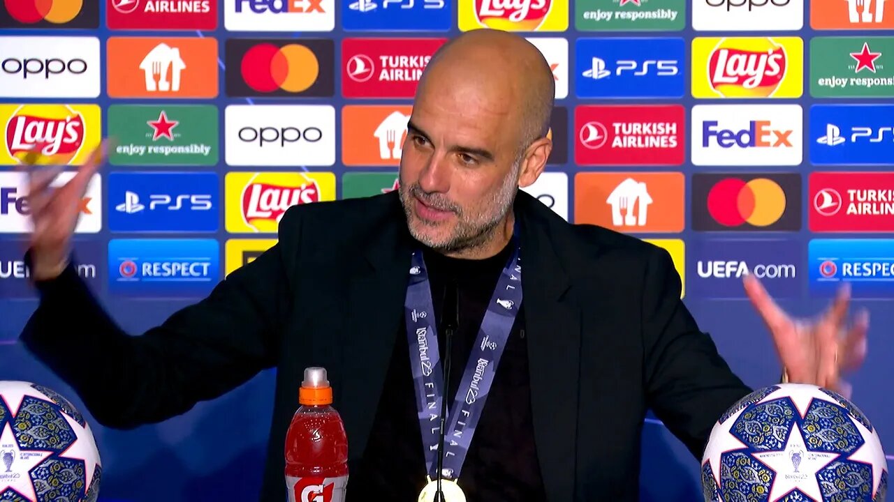 'Sir Alex message TOUCHED ME!' | Pep Guardiola | Man City 1-0 Inter Milan | Champions League Final