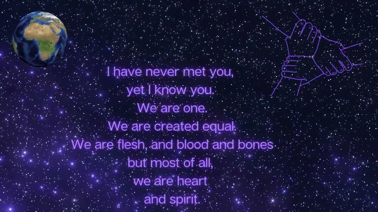 I Know You For We Are One! 🌐🕊️