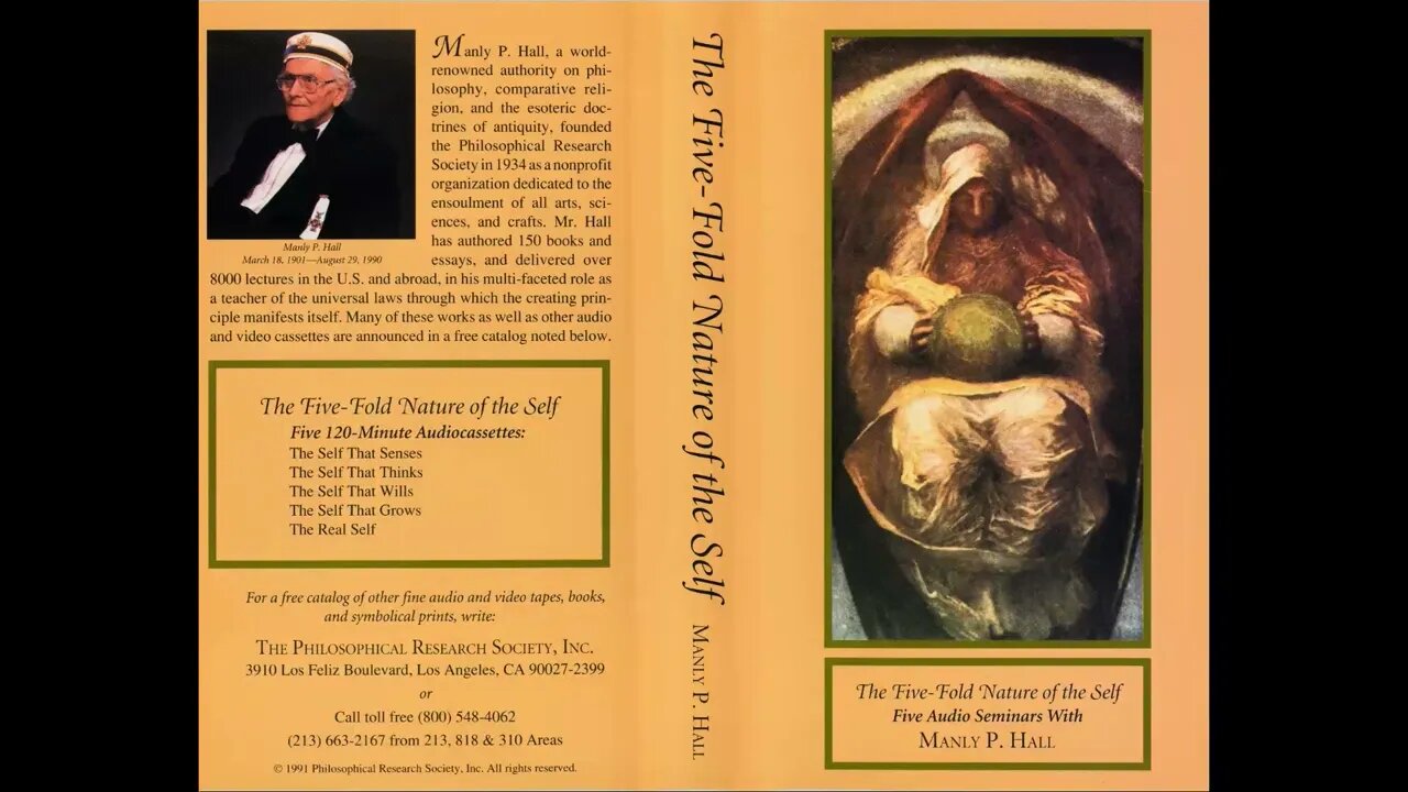 Manly P. Hall Five Fold Nature of the Self The Self That Thinks (Part 4)