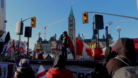 Truckers freedom rally on Valentines Day, 2022