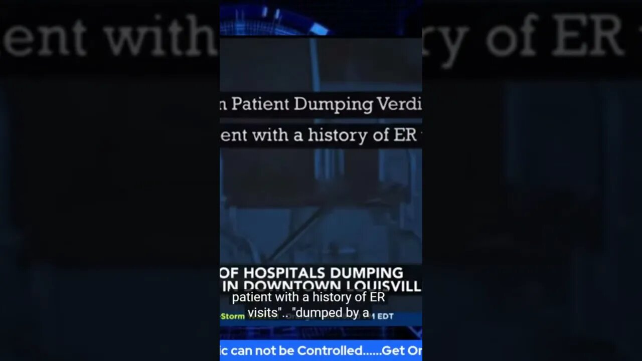 Dumped by a hospital