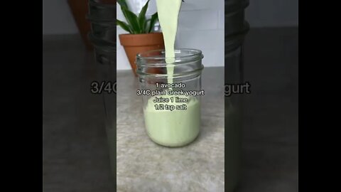 Spicy avocado crema | FREE Keto Recipe (Link In Description) #Shorts