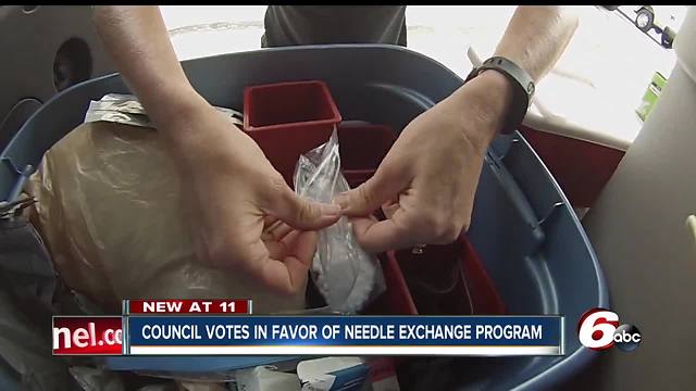 Indy council unanimously approves needle exchange program