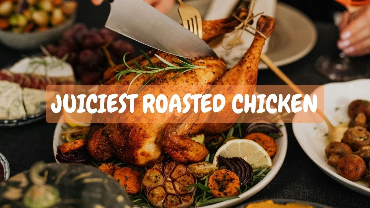 The JUICIEST roasted chicken from the oven