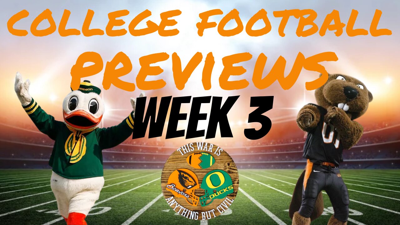 College Football Previews: Week 3 - Oregon vs Oregon State